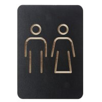 EUROPEL Pictogramme WC hommes, noir