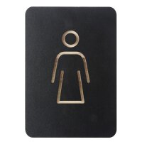 EUROPEL Pictogramme WC hommes, noir