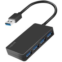 LogiLink Hub USB 3.2 Gen1 4 ports, noir