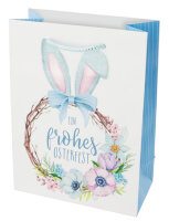 SUSY CARD Oster-Geschenktüte Bunny & Flowers