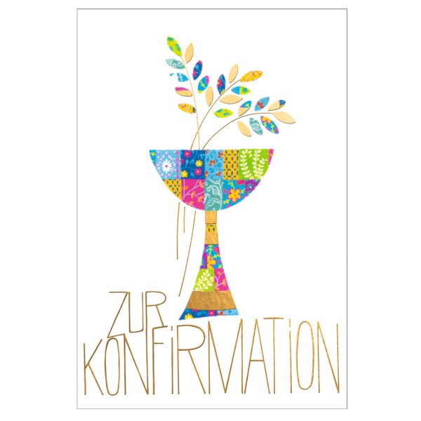 SUSY CARD Konfirmationskarte Mosaikkelch