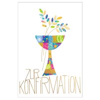 SUSY CARD Konfirmationskarte Mosaikkelch