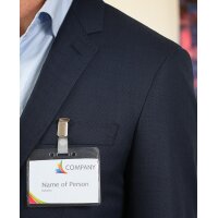 EUROPEL Namensschild, oben offen, mit Clip, 60 x 90 mm