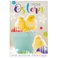 SUSY CARD Oster-Grusskarte "Häschen küssen...