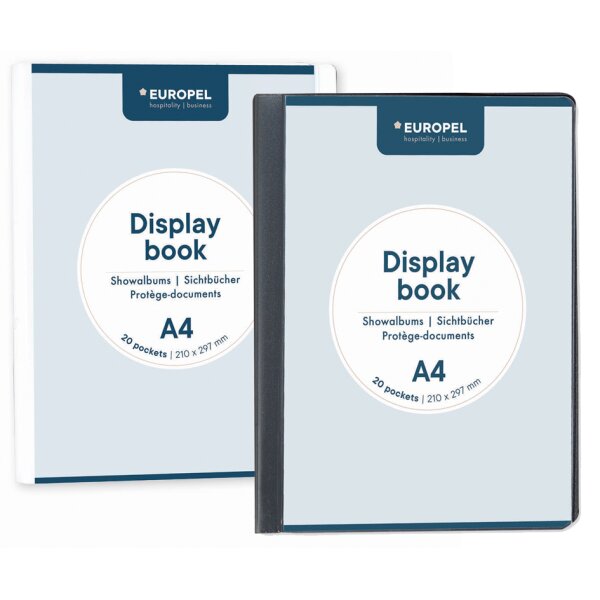 EUROPEL Sichtbuch, DIN A4, 10 Hüllen, anthrazit