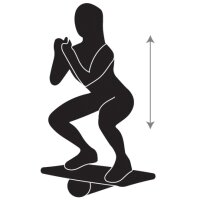 SCHILDKRÖT Balance Board Wave, aus Echtholz, schwarz