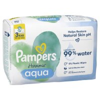 Pampers Harmonie Feuchttücher aqua, 3er Pack