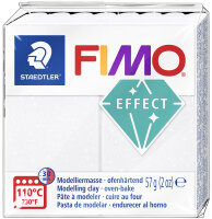 FIMO Pâte à modeler EFFECT GALAXY, blanc, 57 g