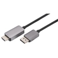 DIGITUS Câble adaptateur DisplayPort, DP - HDMI...