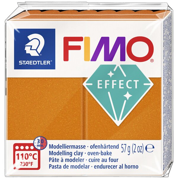 FIMO Pâte à modeler EFFECT, or métallisé, 57 g