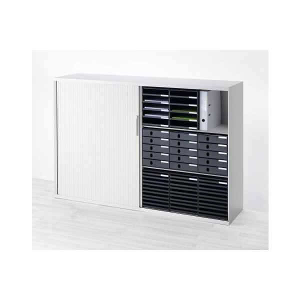 STYRO Systembox styroval pro öko 14-8002.85 grau/grau 10 Schubladen