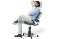 AERIS Chaise de bureau 3Dee 930-STBK-BK-CM02 gris