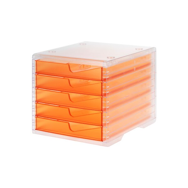 STYRO Styroswingbox light 275-8430.24122 apricot/transluz. 5 Schubladen