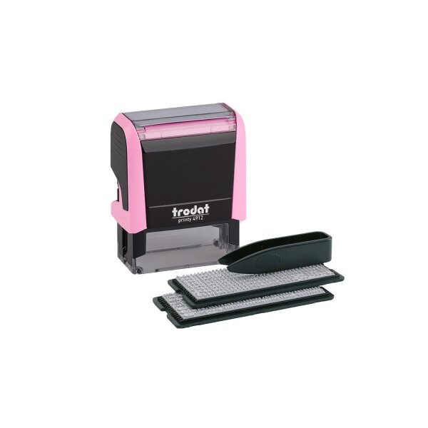 TRODAT Printy 4912 Typo 4 Zeilen Text 180859 pastellrosa