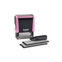 TRODAT Printy 4912 Typo 4 lignes text 180859 rose pastel