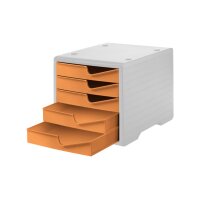 STYRO Styroswingbox 275-8430.4182 apricot/grau 5 Schubladen