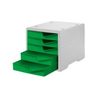 STYRO Styroswingbox 275-8430.518 grau/gecko 5 Schubladen