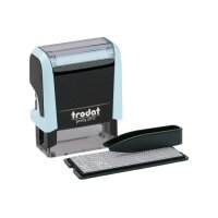 TRODAT Printy 4911 Typo 3 lignes text 180853 bleu pastel