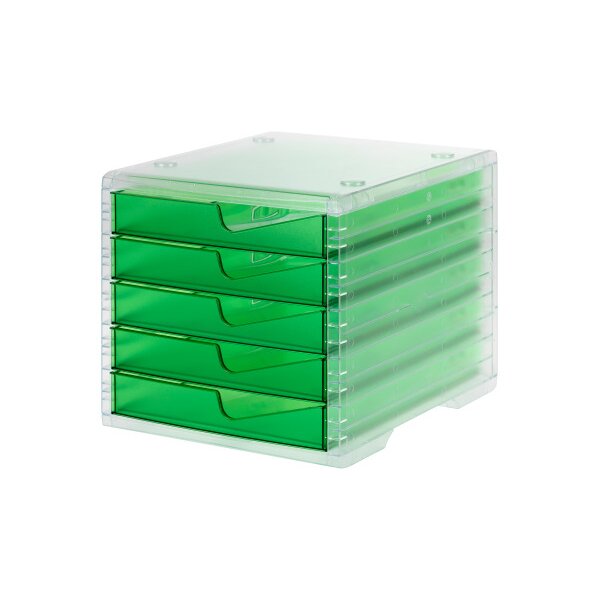 STYRO Styroswingbox light 275-8430.251 transparent/gecko 5 tiroirs