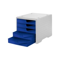 STYRO Styroswingbox 275-8430.352 blau/grau 5 Schubladen