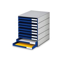 STYRO Schubladenbox styroval pro 14-8002.38 grau/blau 10...