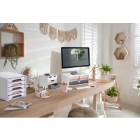 CEP Stifteköcher mineral, 2 Fächer, puderrosa