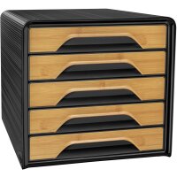 CEP Schubladenbox Smoove Silva, 5 Schübe, schwarz...