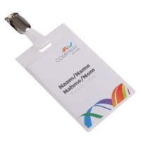 EUROPEL Porte-nom, fermé, avec clip, 60 x 90 mm