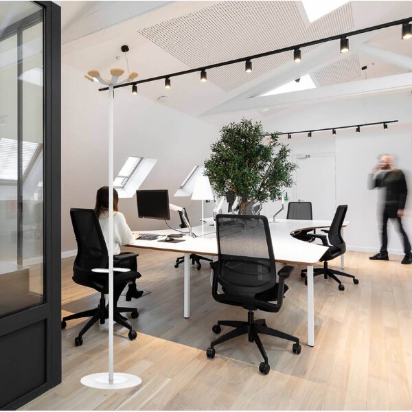 UNiLUX Portemanteau AURORA, hauteur: 1.680 mm, blanc/vert