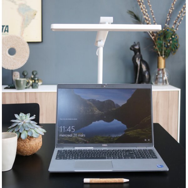 UNiLUX LED-Tischleuchte PURELINE, metallgrau
