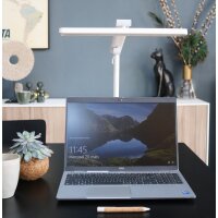 UNiLUX Lampe de bureau LED PURELINE, gris métal