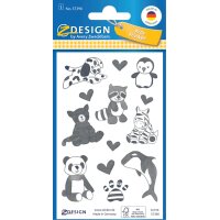 AVERY Zweckform ZDesign KIDS Sticker papier, noir/blanc