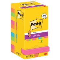 Post-it Bloc-note super sticky z-notes, 76 x 76 mm, 8+4