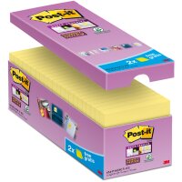Post-it Haftnotizen super sticky notes, 76 x 76 mm, 8+4