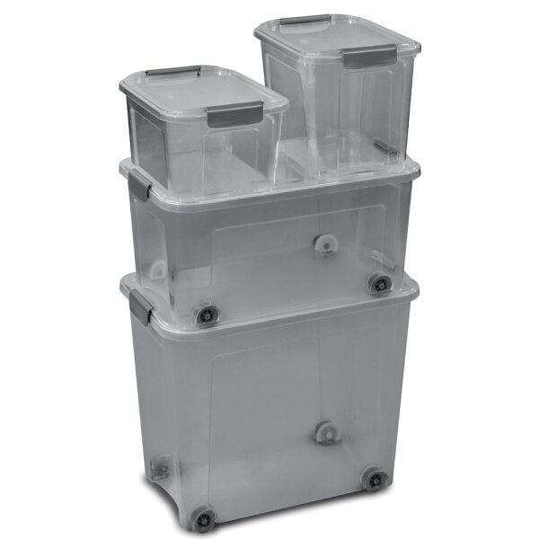 CEP Aufbewahrungsbox SHADOW, mit Rollen, 67 Liter