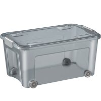 CEP Aufbewahrungsbox SHADOW, mit Rollen, 67 Liter