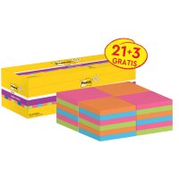 Post-it Haftnotizen super sticky notes, 76 x 76 mm, 8+4