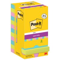 Post-it super sticky notes Haftnotizen, 76 x 76 mm, 8+4
