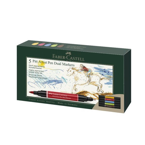 FABER-CASTELL Feutre PITT artist pen Dual Marker, étui de 20