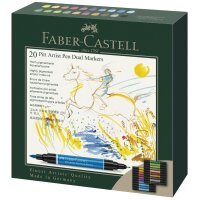 FABER-CASTELL Tuschestift PITT artist pen Dual Marker, 20er