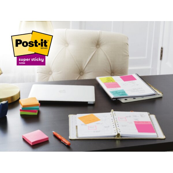 Post-it Haftnotizen super sticky z-notes Haftnotizen, 8+4