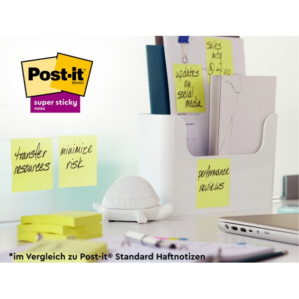 Post-it Haftnotizen super sticky z-notes Haftnotizen, 8+4