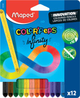 Maped Crayon de couleur COLORPEPS INFINITY, pochette de 12