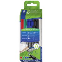 STAEDTLER Lumocolor Permanent-Marker 318F, 6er Faltschachtel