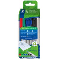 STAEDTLER Lumocolor NonPermanent-Marker 316F, 6er Etui
