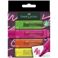 FABER-CASTELL Textmarker TEXTLINER 1546 NEON, 4er Etui