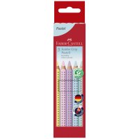 FABER-CASTELL Dreikant-Buntstifte Jumbo GRIP Pastell, 5er