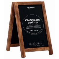 EUROPEL Kreidetafel Tischaufsteller, Mini, schwarz