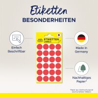 AVERY Zweckform Markierungspunkte, Durchm. 8 mm, gelb