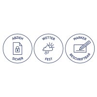 AVERY Zweckform Pastille calendrier 2025 NoPeel, 20 mm, bleu